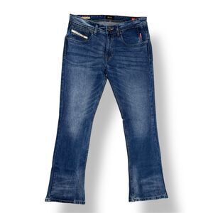 DIESEL John Men’s 34x30 Bootcut Jeans Stretch Denim Hipster Western NEW